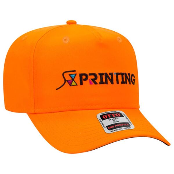 OTTO CAP 5 Panel Mid Profile Baseball Cap Thumbnail