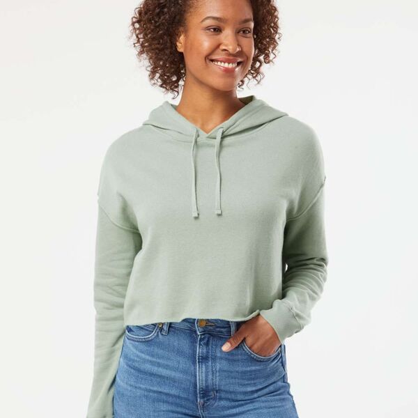 Women’s Lightweight Cropped Hooded Sweatshirt Thumbnail